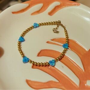 Blue multi-heart bracelet from Hazel Boutique